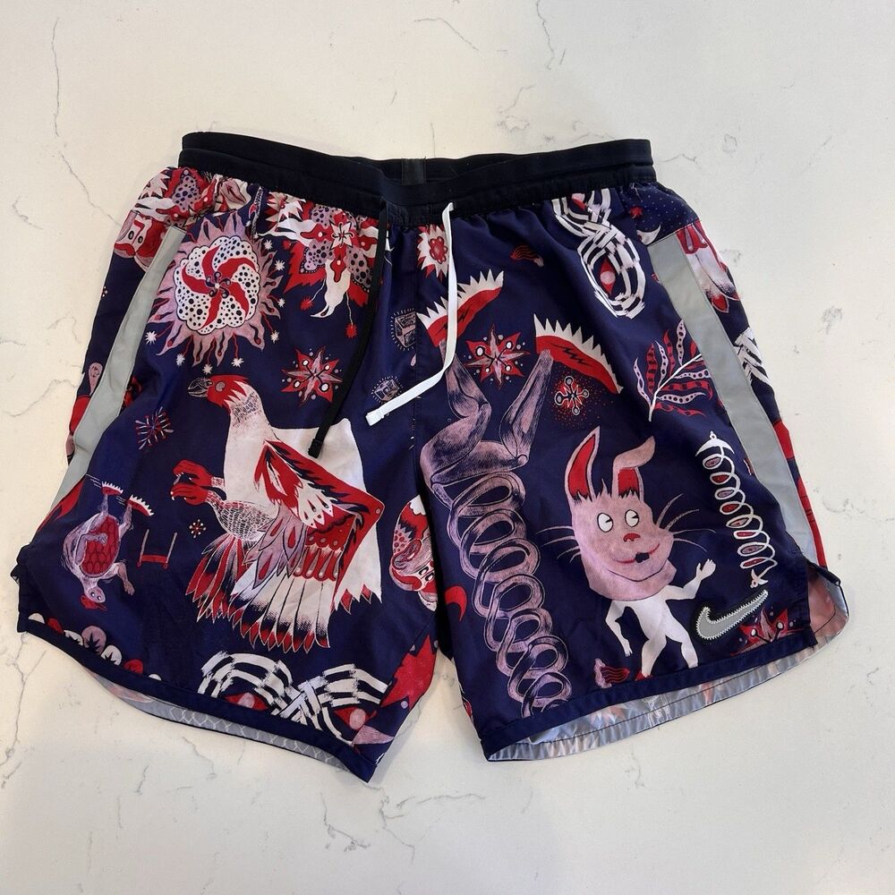 NIKE FLEX WILD RUN RUNNING SHORTS PURPLE REFLECTIVE CJ5816 521 Sz M (7” Inseam)